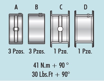 COJINETES DE BANCADA MORESA